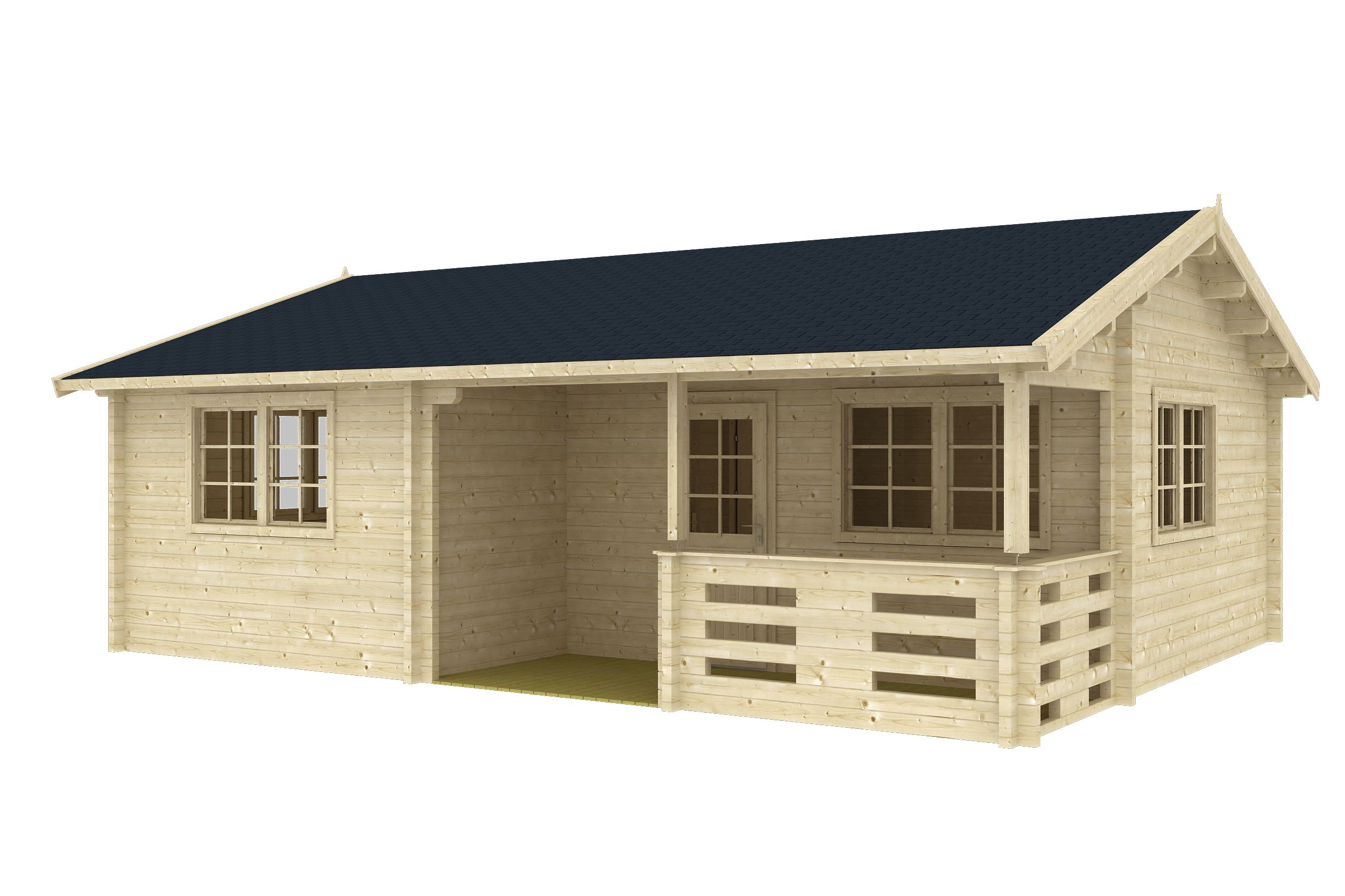 FALUN C 7.8x6.0m Log Cabin