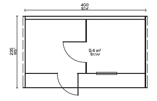 FORSSA Oval Sauna | 4.0x2.4m