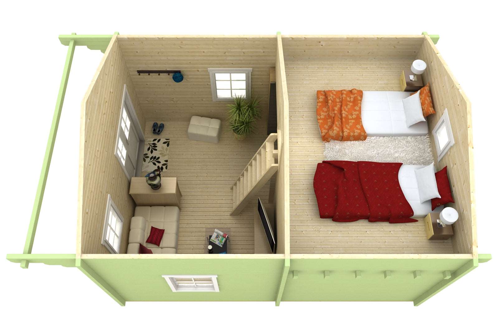 GOTLAND F + Sleeping Loft | 4.4x6.0m