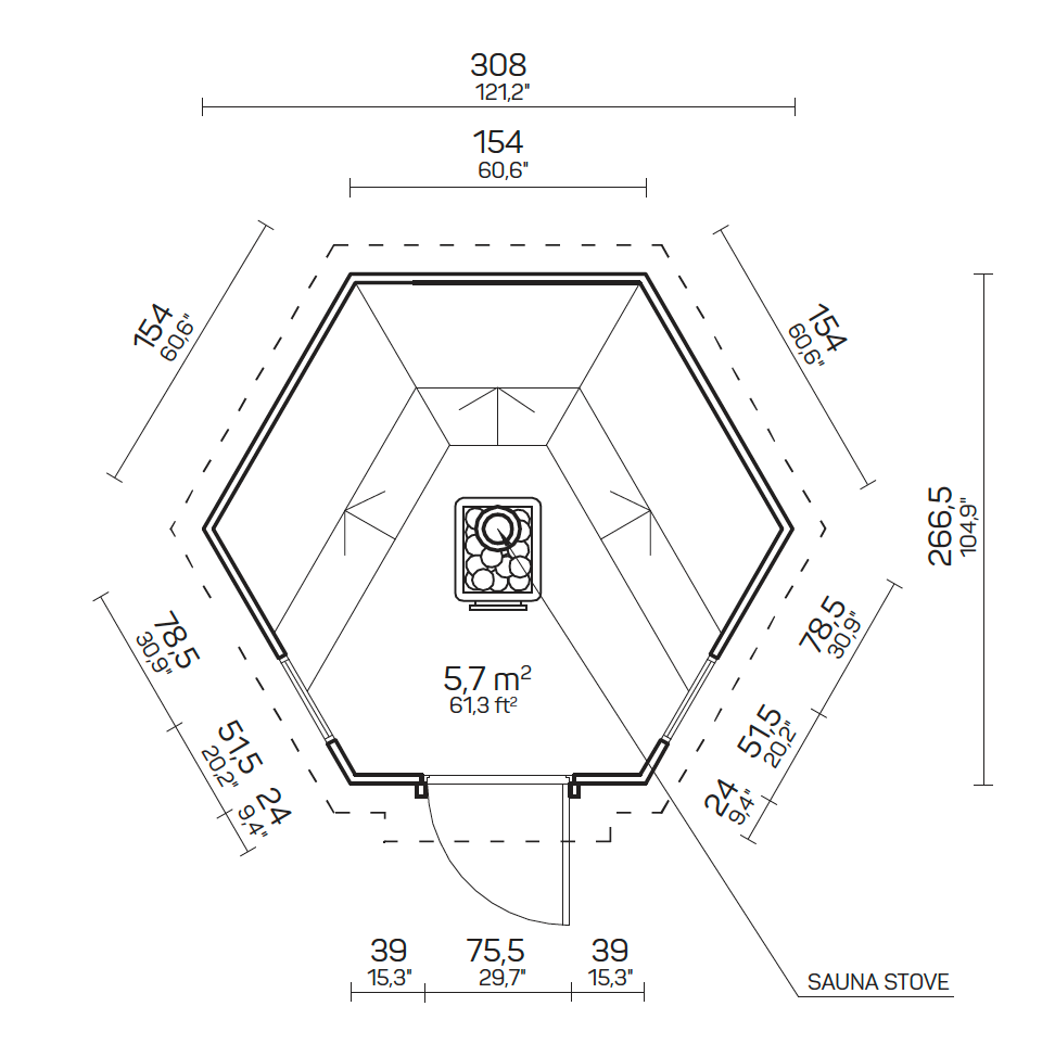 HANNA Sauna Cabin | 6m2