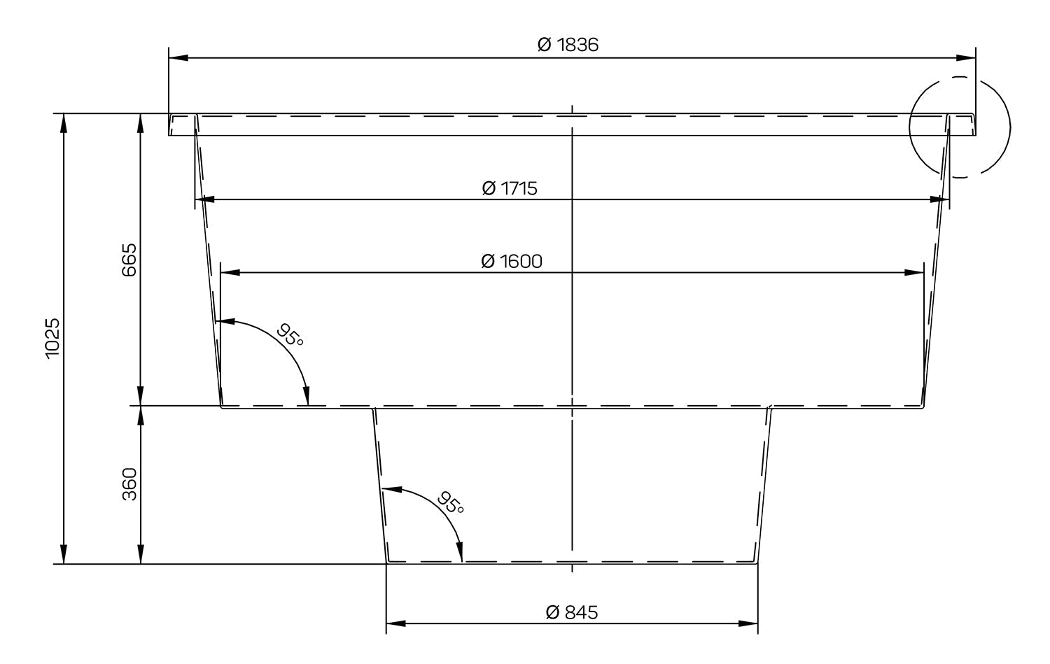 Wooden Hot Tub Spa | 180