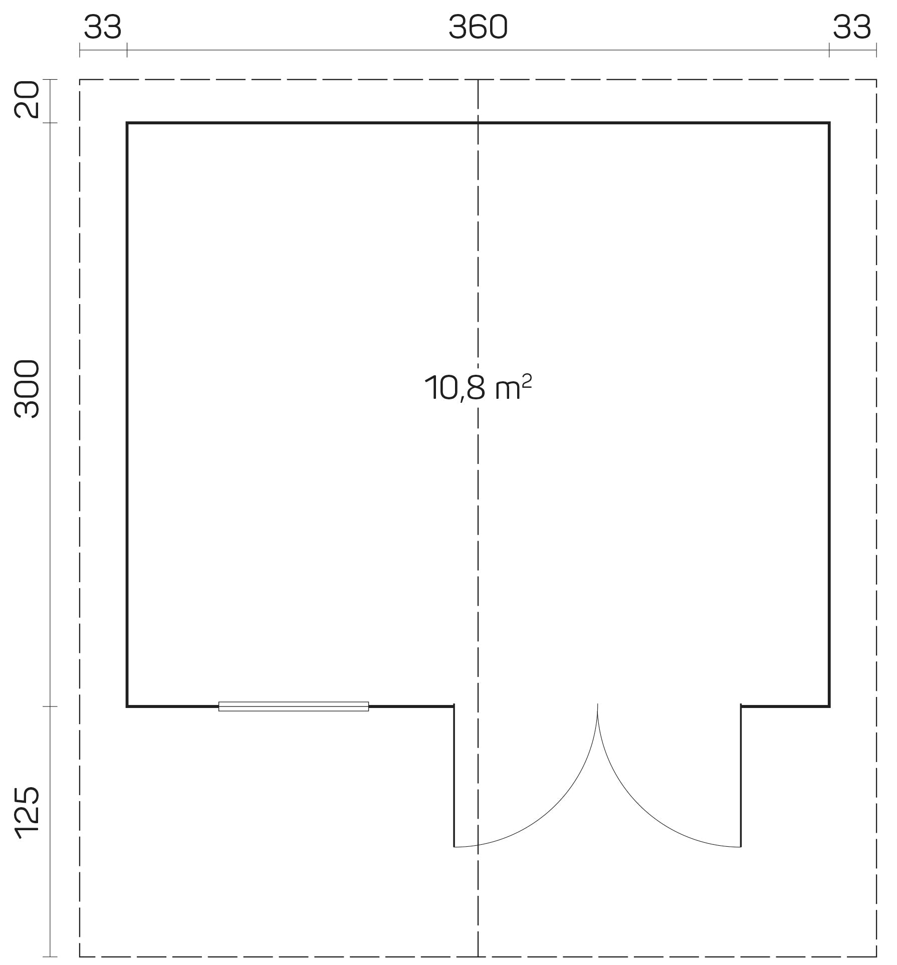MARI-A 3.8x3.2m Log Cabin Plan
