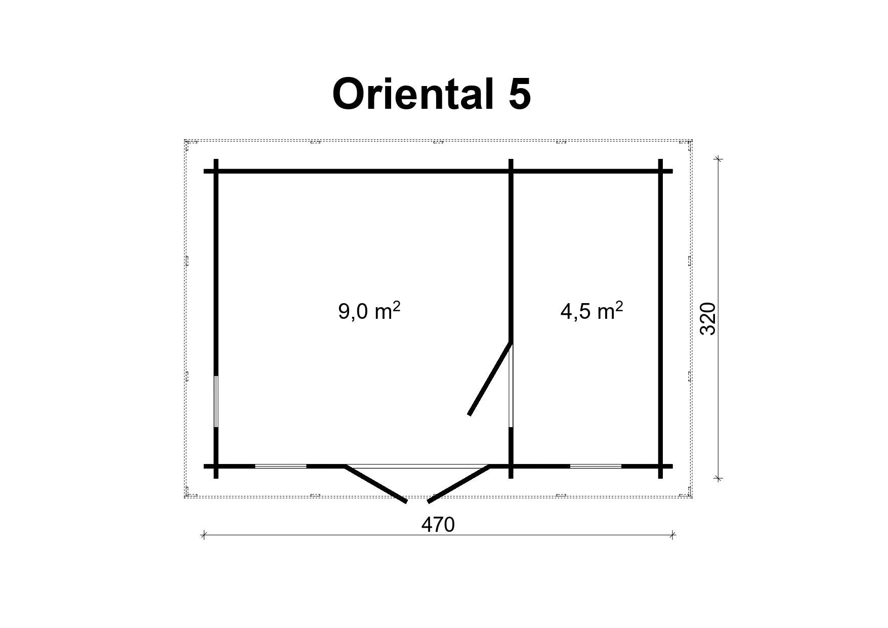 ORIENTAL-5 Log Cabin | 4.7x3.2m