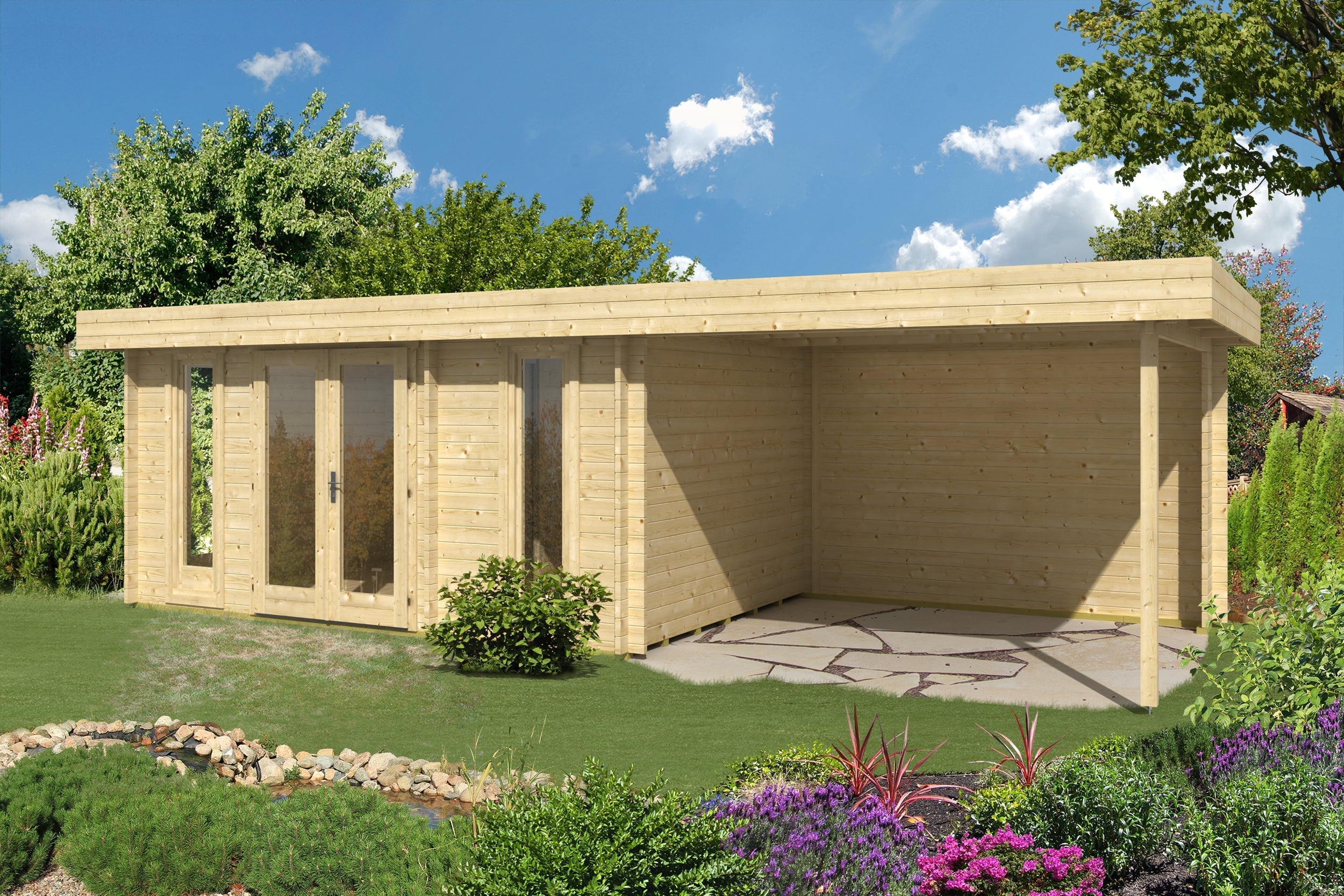 ORIENTAL-5+ 4.7x3.2m Log Cabin