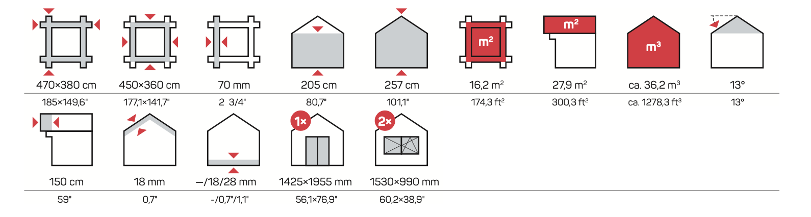 OSLO Log Cabin | 4.7x3.8m