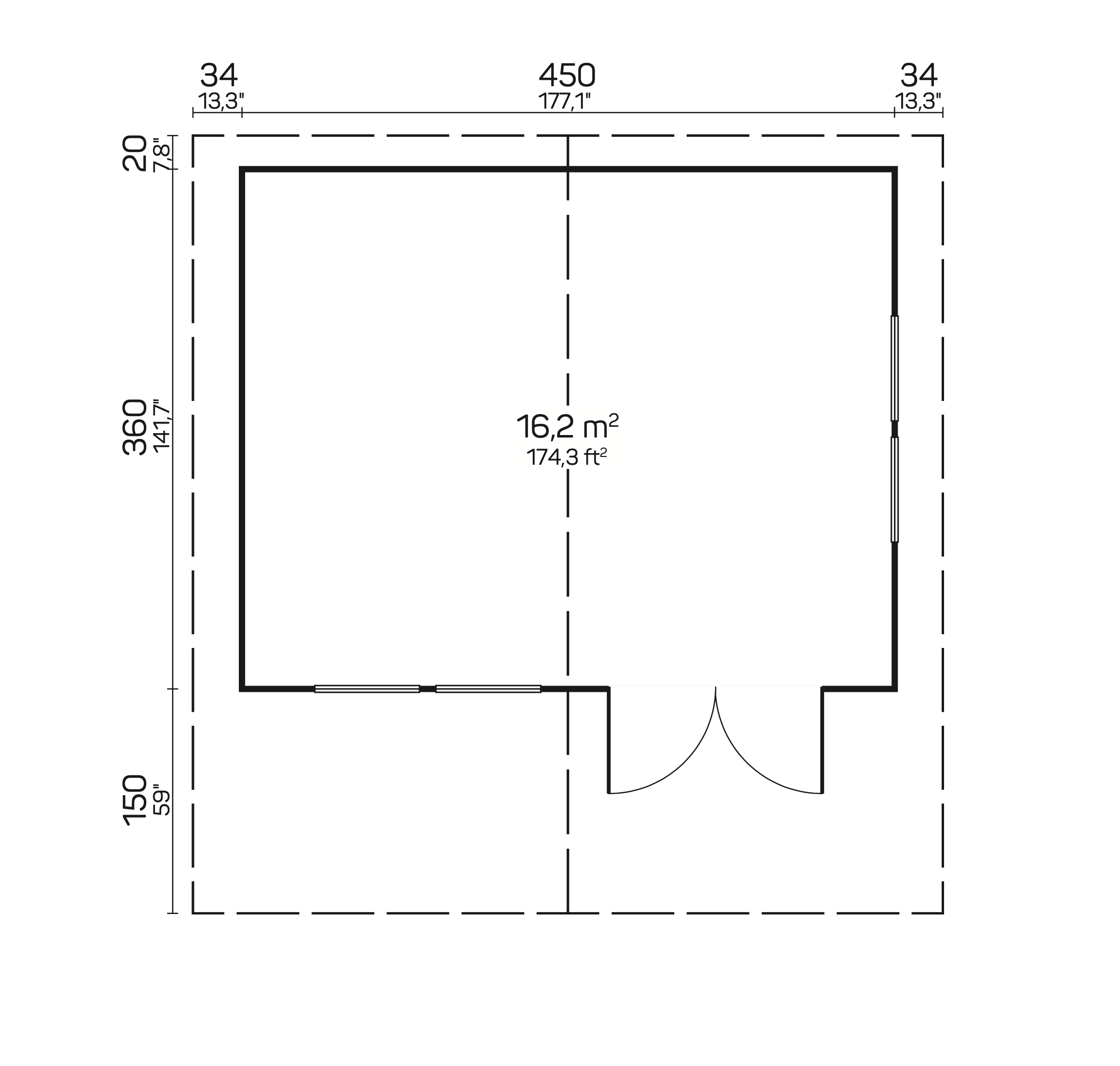 OSLO Log Cabin | 4.7x3.8m