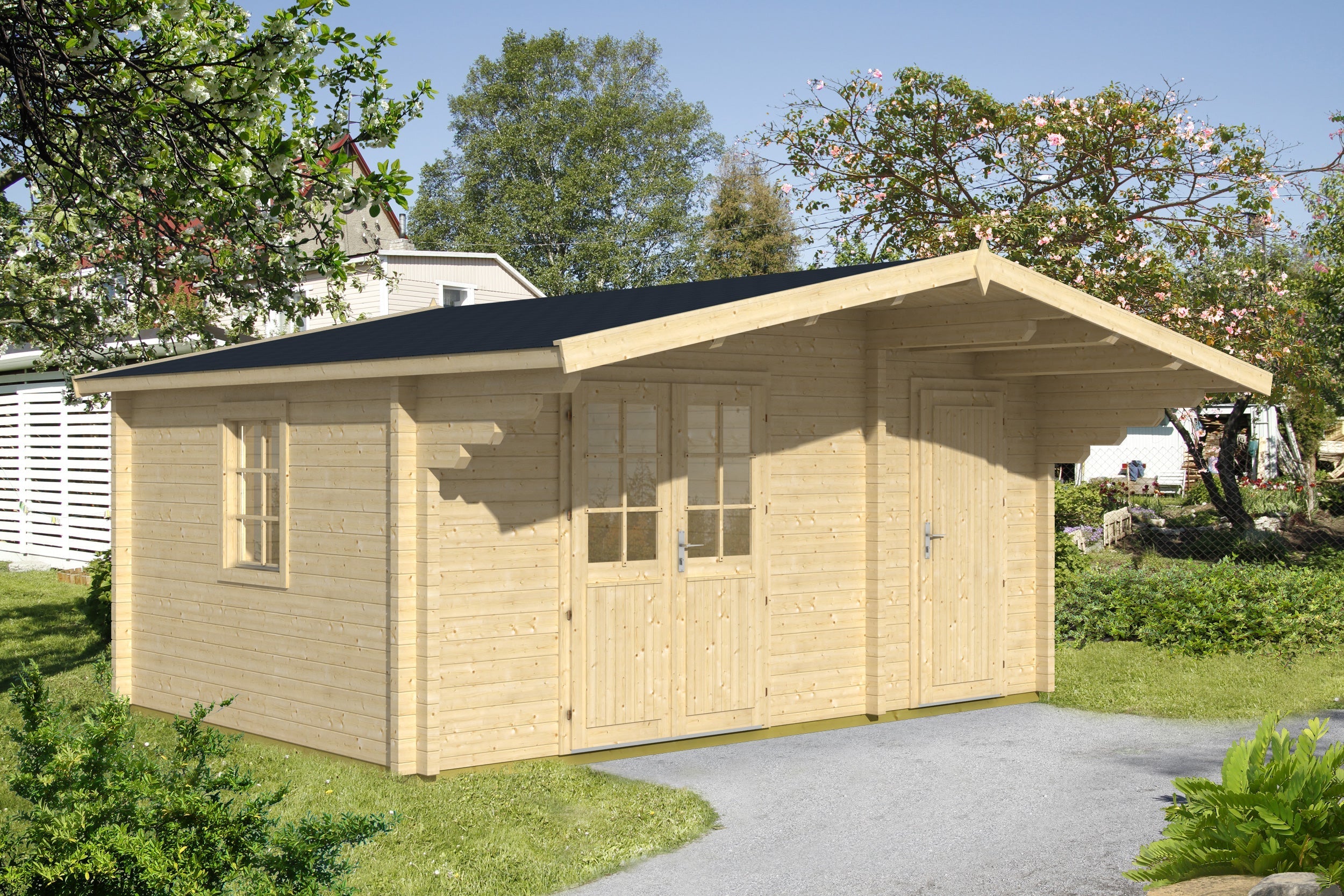 PEDRO C 4.5x3.2m Log Cabin