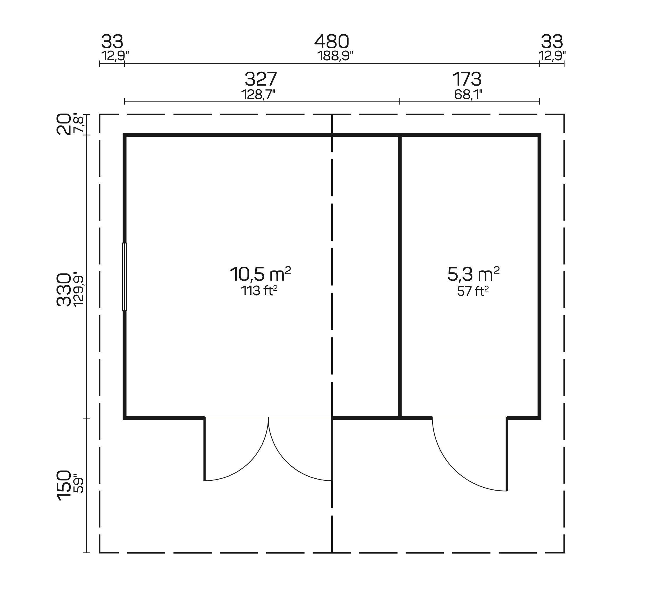 PEDRO D Log Cabin | 5.0x3.5m