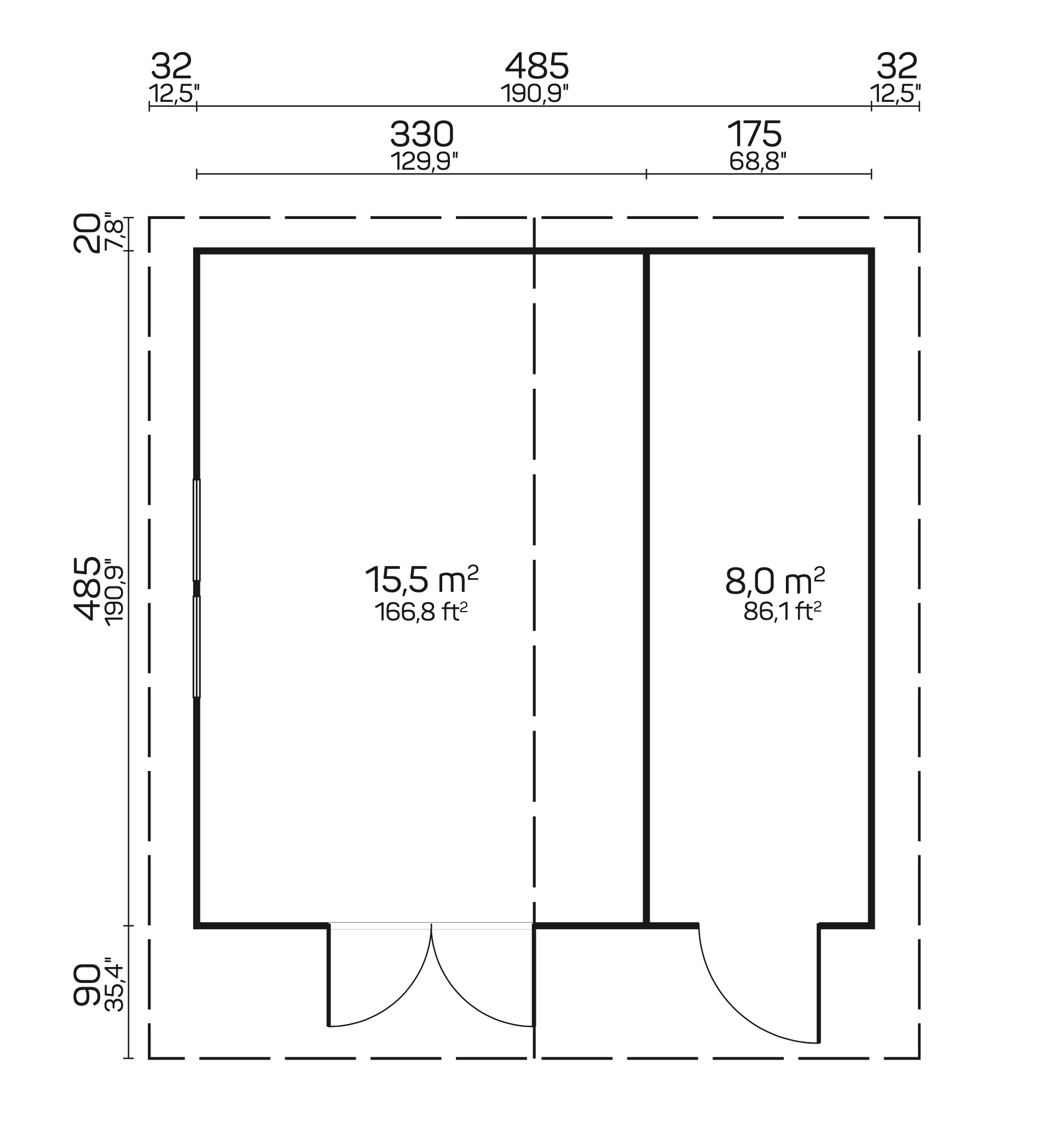 PEDRO F Log Cabin | 5.0x5.0m