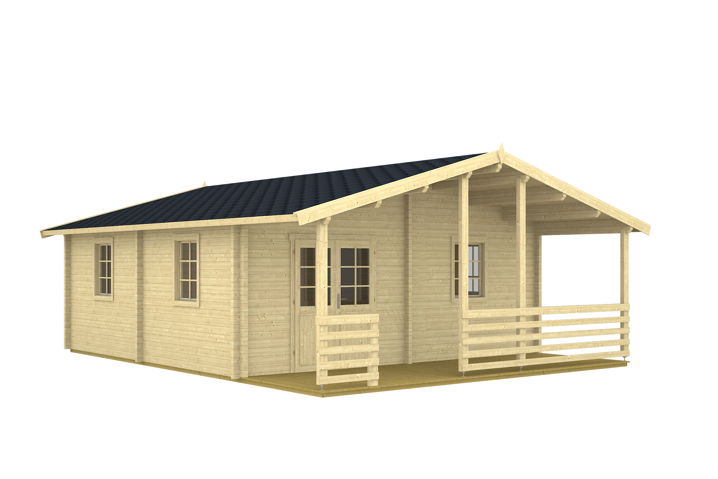 PETRA Log Cabin | 6.2x6.2m