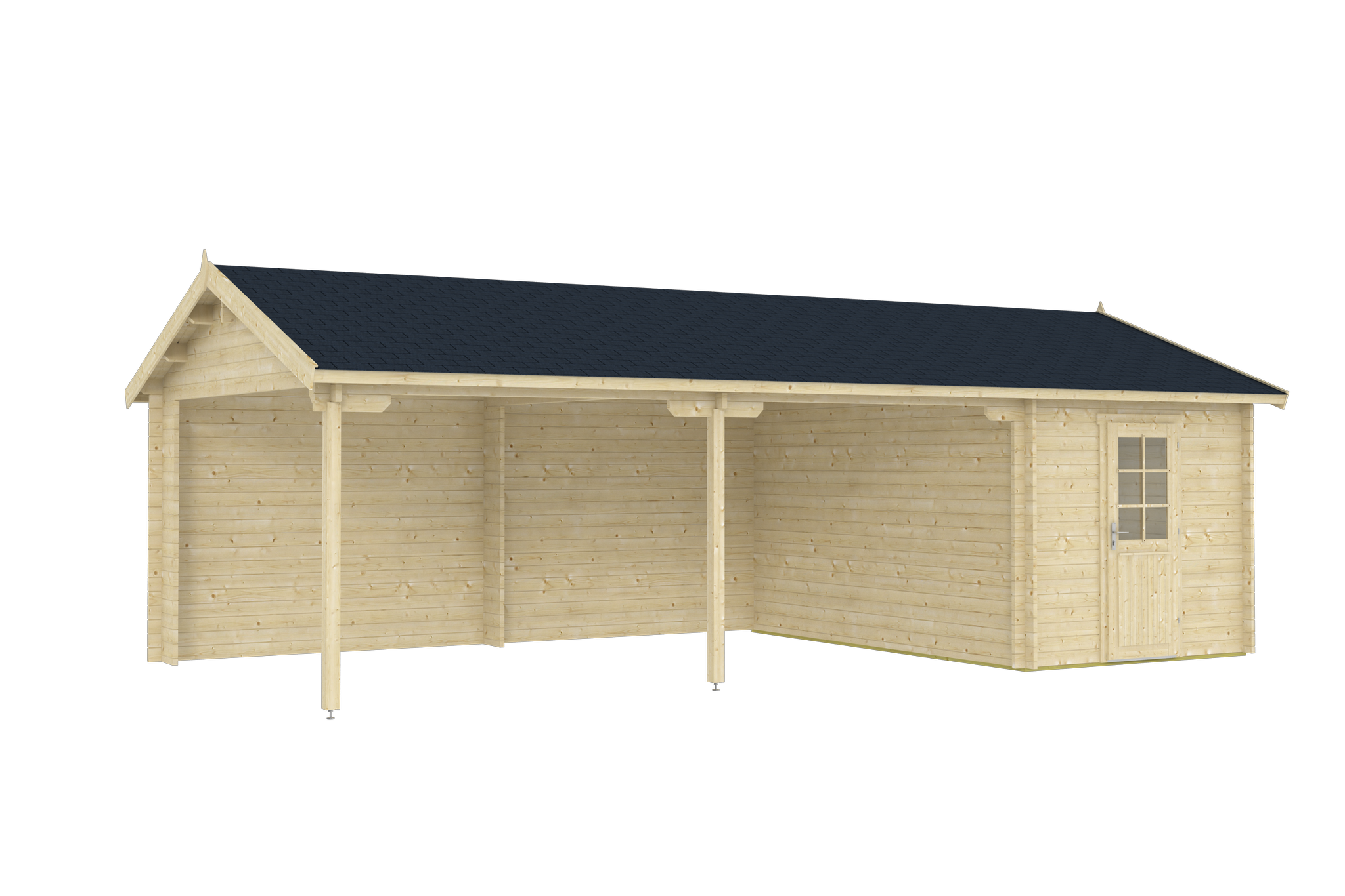 GARAGE RAUMA 6.0x5.3m Log Cabin