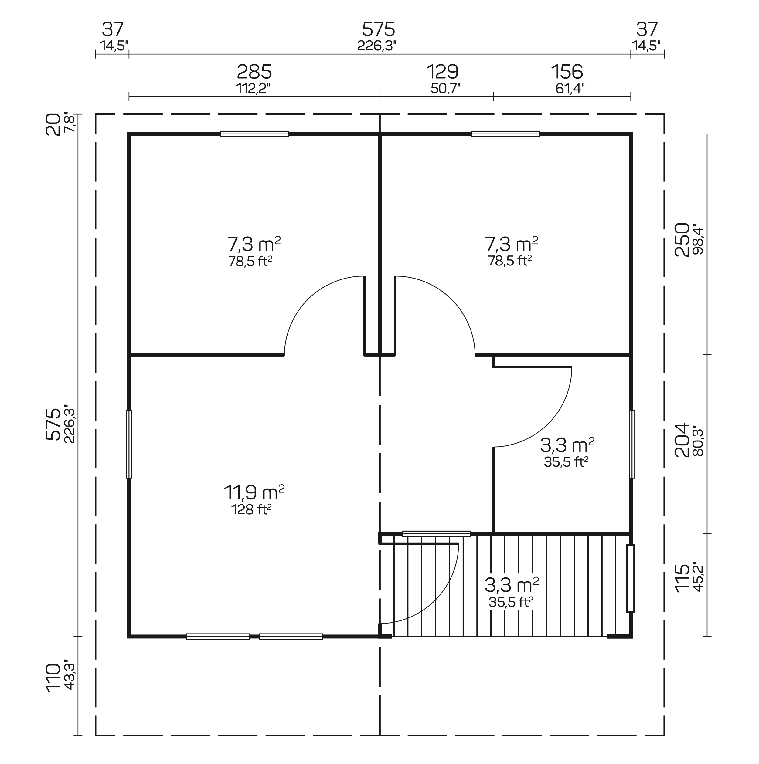 REUS Log Cabin | 6.0x6.0m