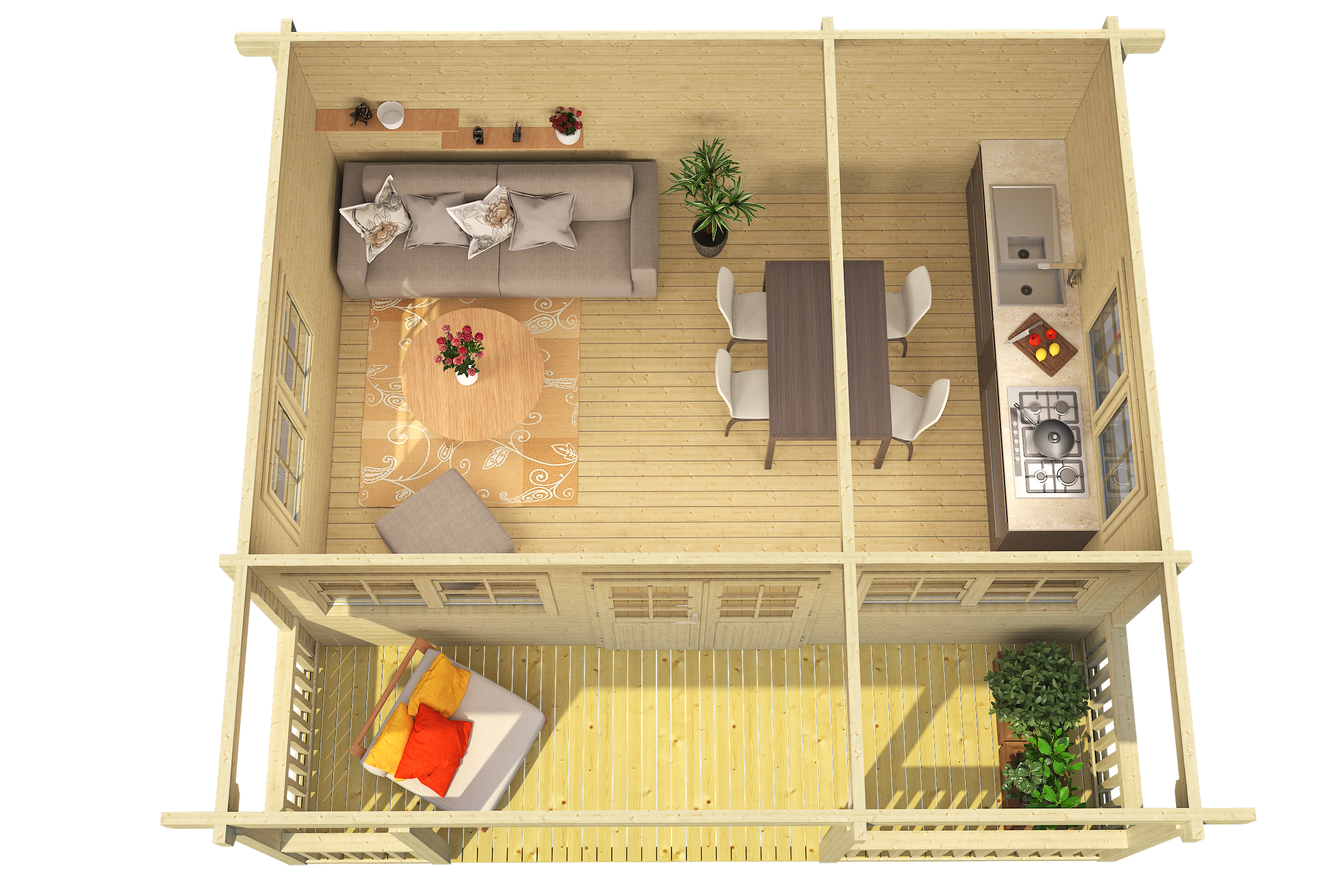 RICHARD Log Cabin | 5.8x5.4m