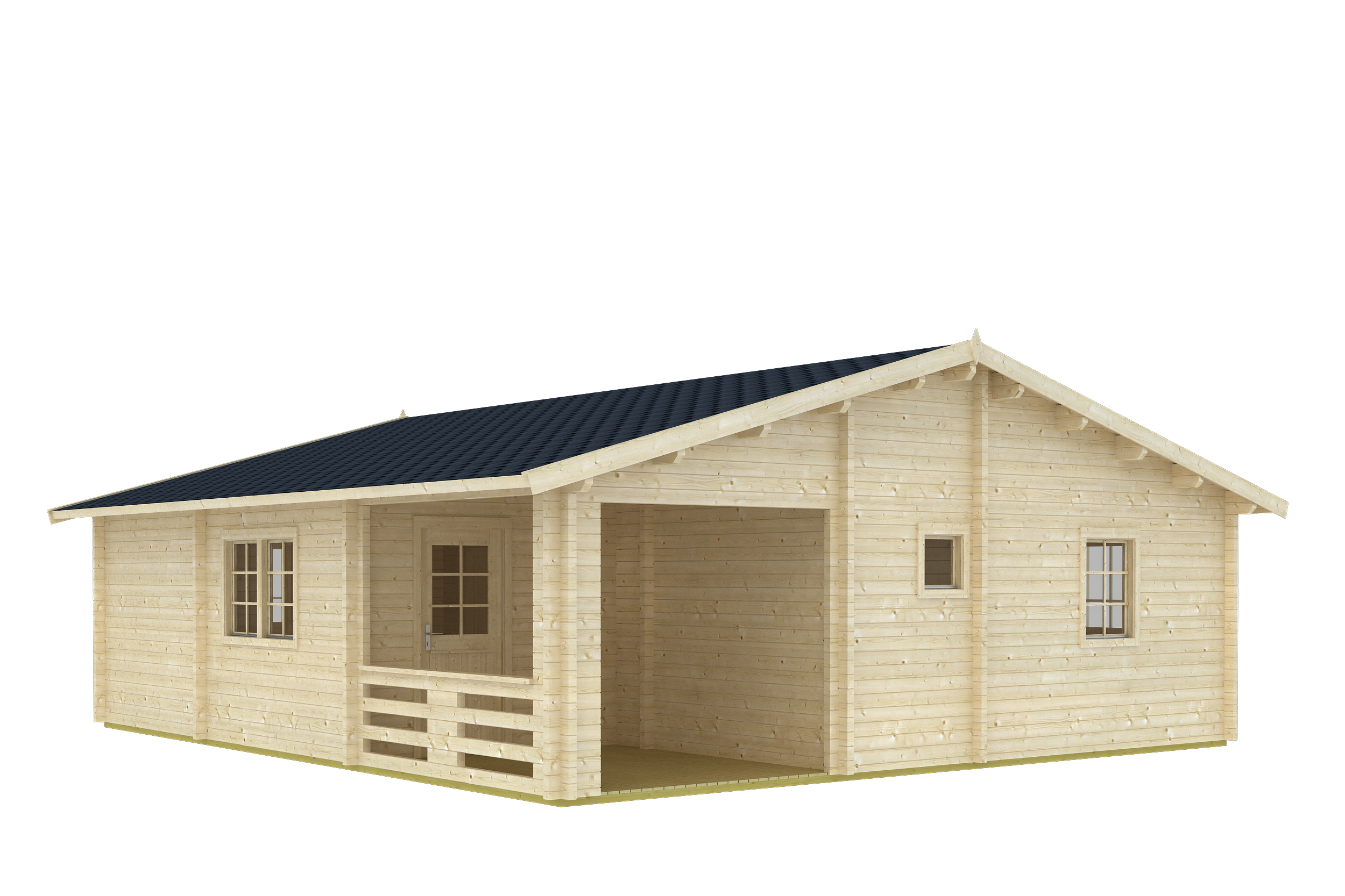 RIGA Log Cabin | 8.0x9.0m