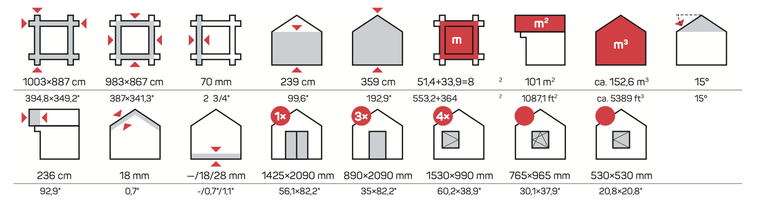 RIOPAS Log Cabin | 10.0x8.9m