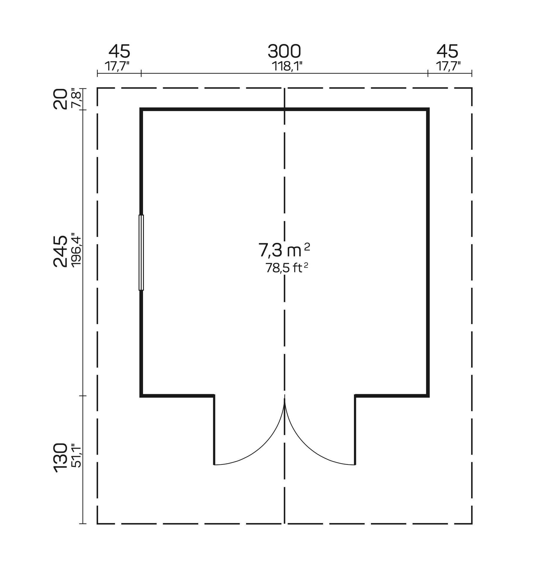 SANDRA A Log Cabin | 3.2x2.7m