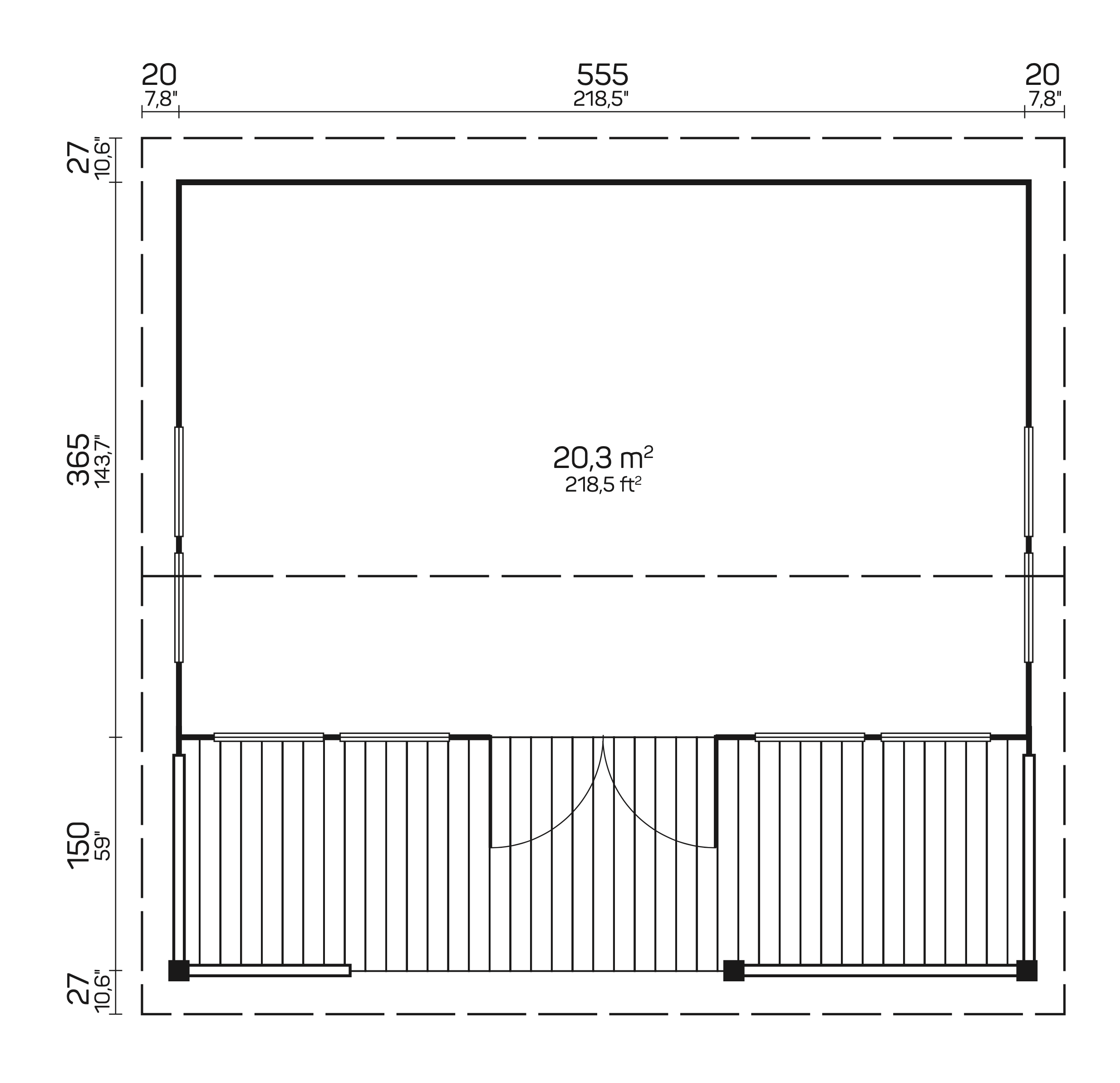 RICHARD Log Cabin | 5.8x5.4m