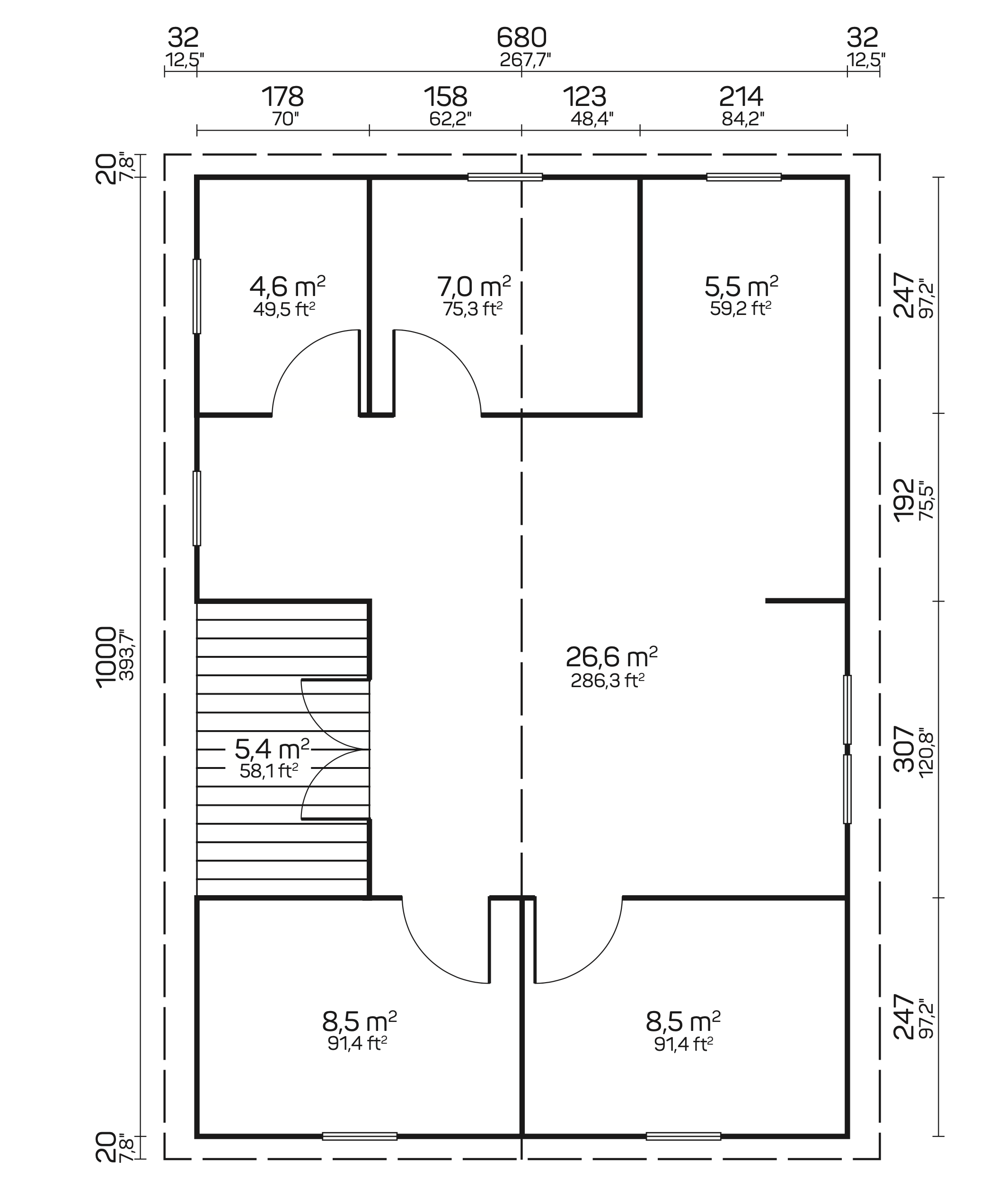 URSULA Log Cabin | 10.2x7.0m