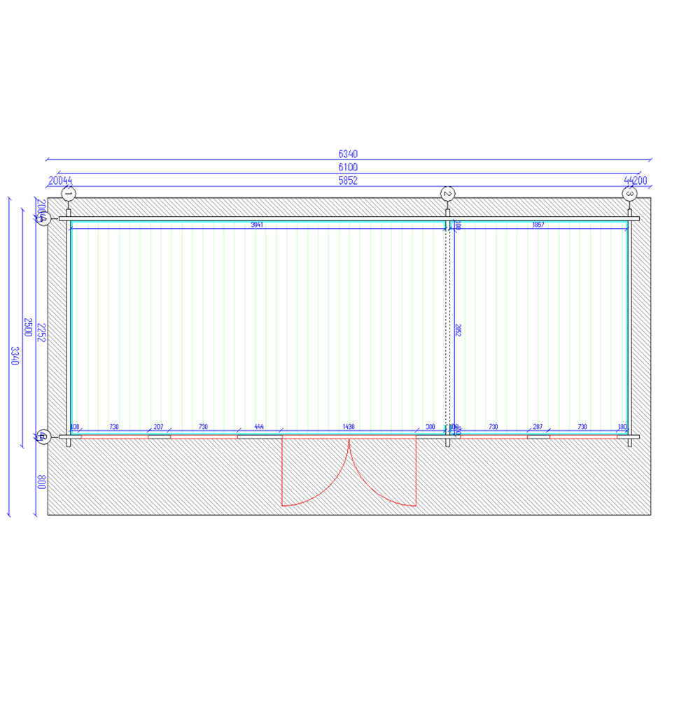 TBS112 Log Cabin | 6.0x2.5m