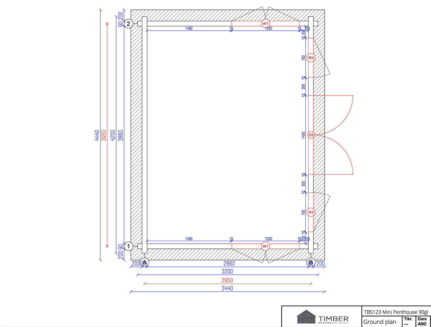 TBS123 Log Cabin | 4.2x3.2m