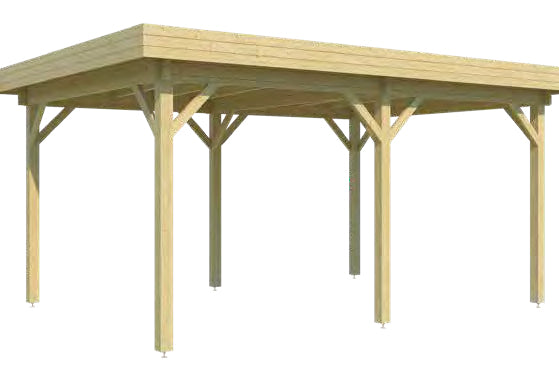 TENERIFE Log Cabin Gazebo | 3.8x5.4m