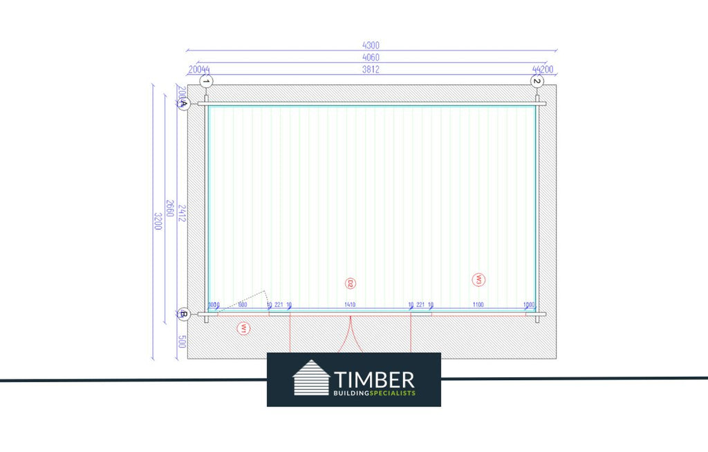 TBS113 Log Cabin | 4.0x2.5m