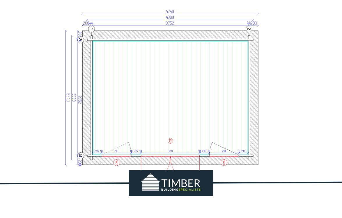 TBS115 Log Cabin | 4.0x3.0m