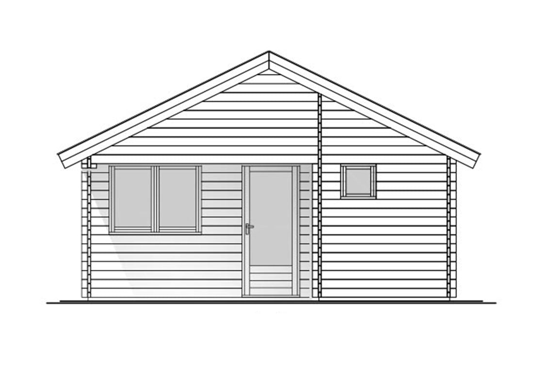 Madrid Log Cabin | 5.5 x 6.0m