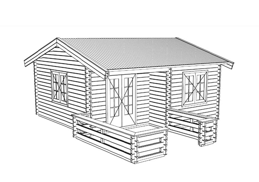 Paris Log Cabin | 5.0x5.0m