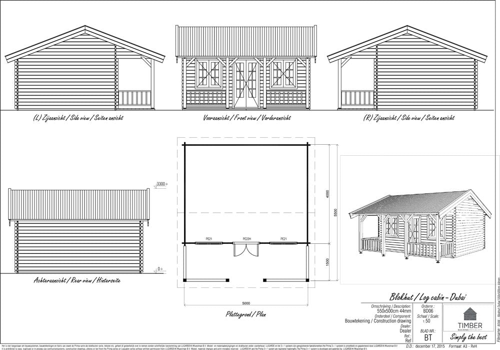 Dubai Log Cabin | 5.0x5.5m