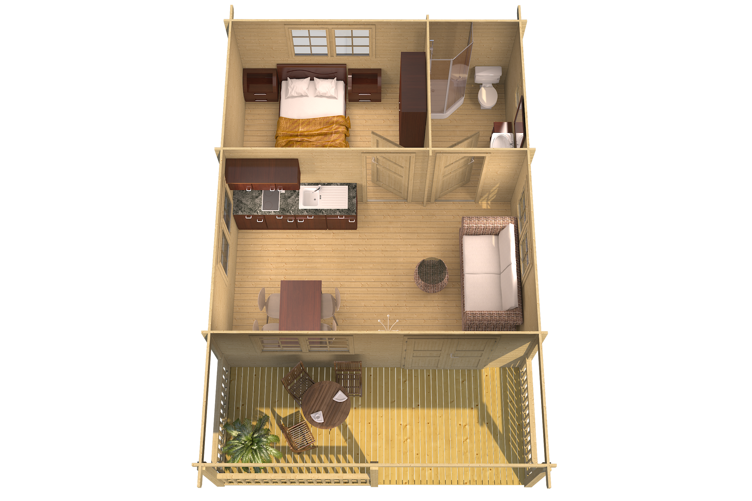 TORMES Log Cabin | 5.3x7.9m