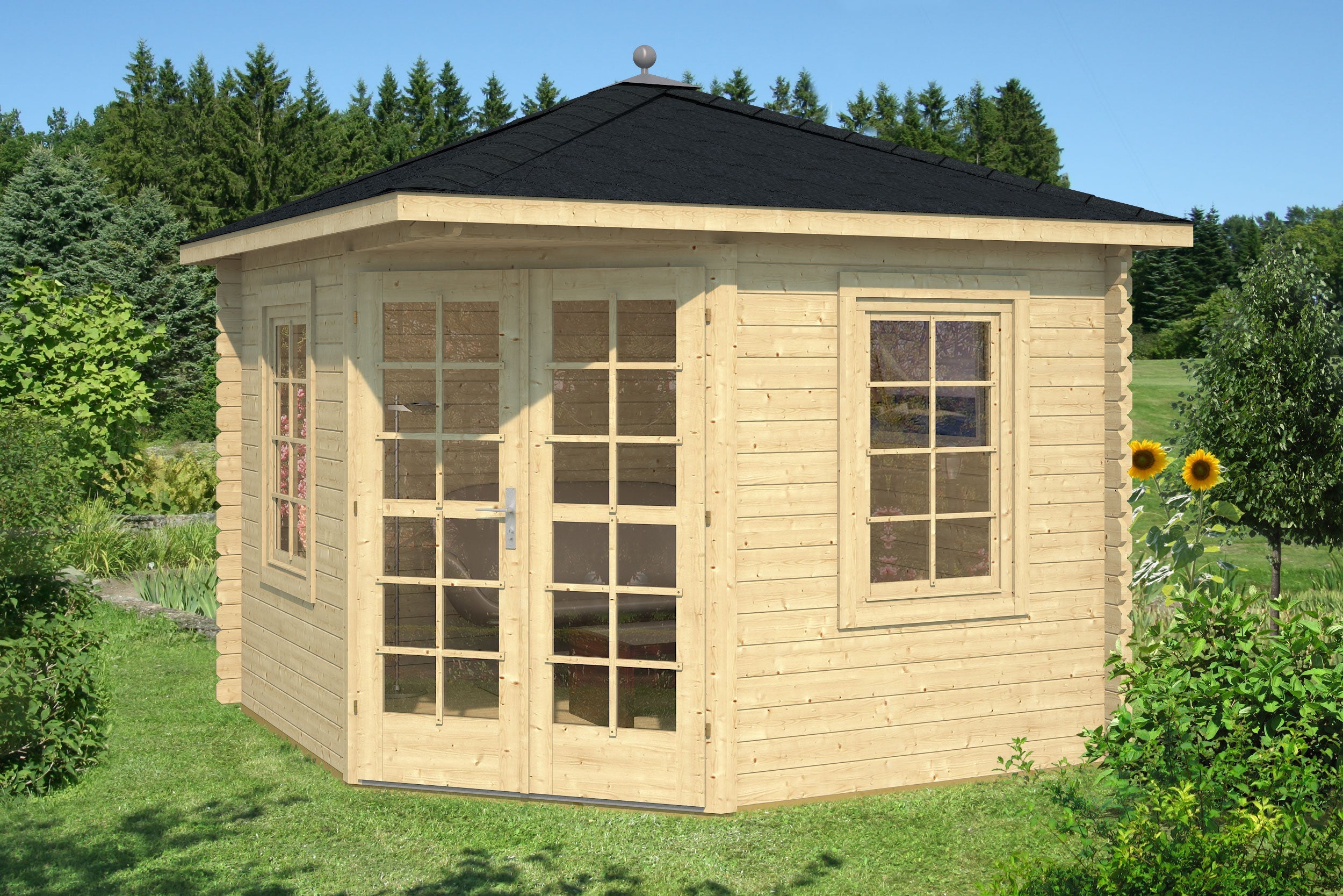VICTORIA-B 3.0x3.0m Log Cabin